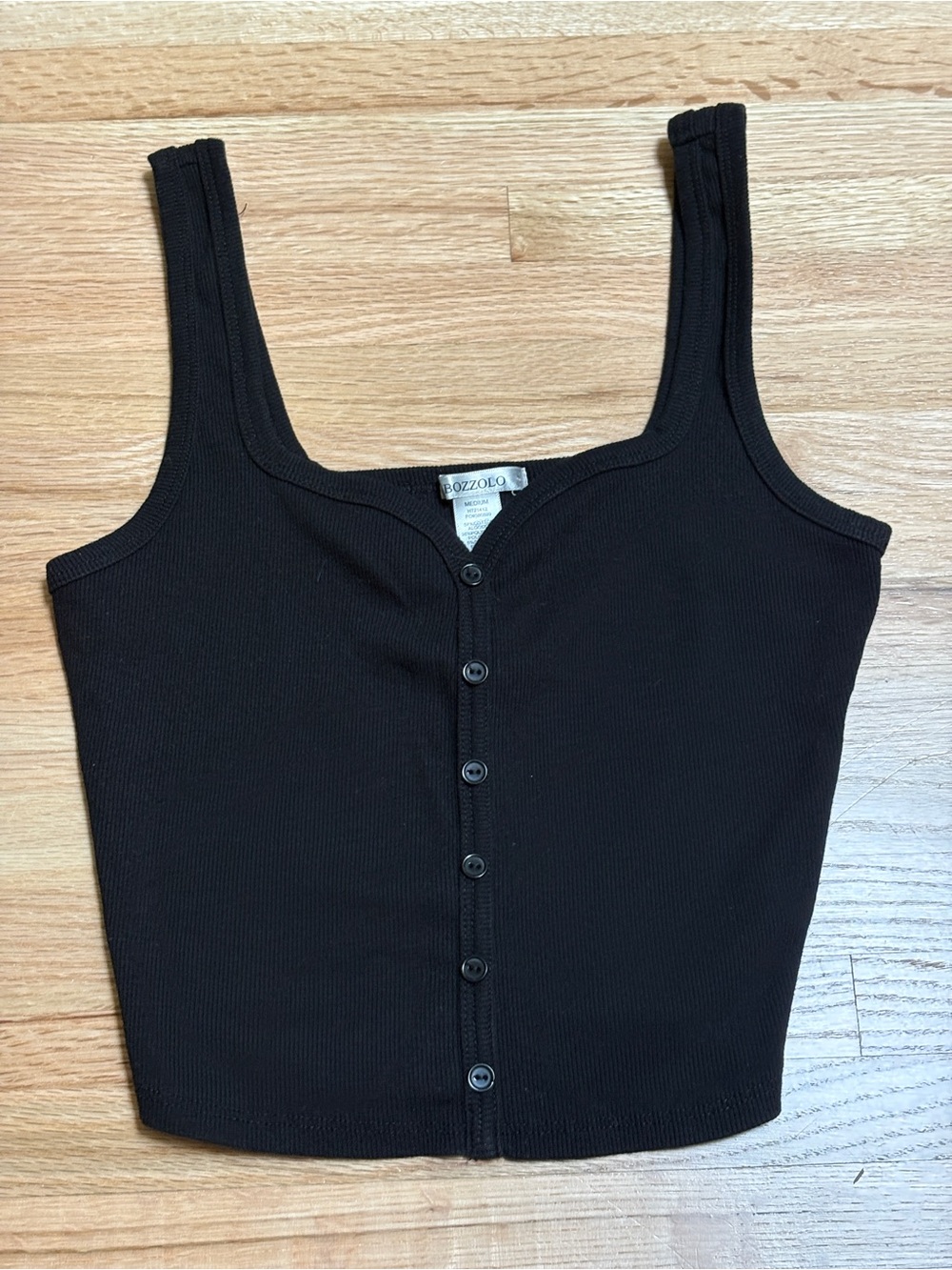 Bozzolo cropped ribbed tank top size medium